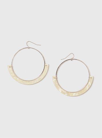 Dorothy Perkins Shell Look Hoop Earrings
