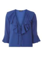 Dorothy Perkins Cobalt Ruffle Tie Cover Up