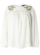 Dorothy Perkins Ivory Embroidered Beaded Top