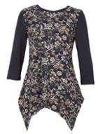 Dorothy Perkins *tenki Blue Paisley Print Jumper