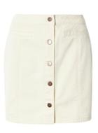 Dorothy Perkins Ecru Denim Button Mini Skirt