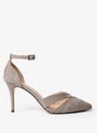 Dorothy Perkins Wide Fit Grey Glacier Court Shoes