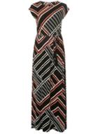 Dorothy Perkins *tall Multicolour Geometric Tie Waist Maxi Dress