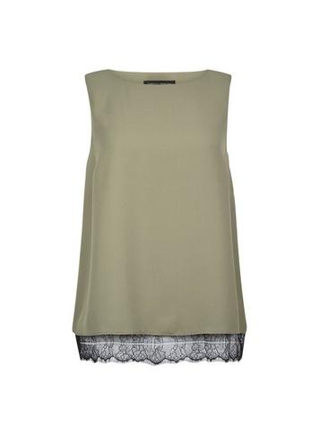 Dorothy Perkins Khaki Lace Top