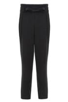 Dorothy Perkins *quiz Black Crepe Tapered Leg Trousers