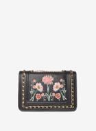 Dorothy Perkins Embroidered Chain Cross Body Bag