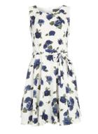 Dorothy Perkins *navy White Flower Dress.