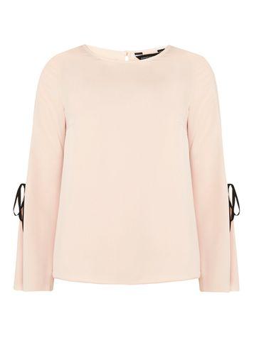 Dorothy Perkins Blush Ruched Cold Shoulder Top