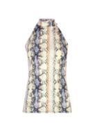 Dorothy Perkins Neutral Snake Print Halter Neck Co-ord Top