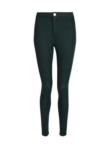 Dorothy Perkins Green 'lyla' Ultra High Waist Skinny Jeans