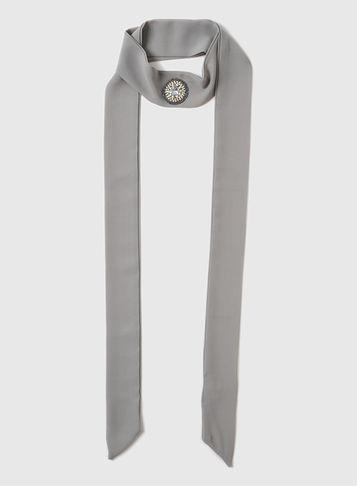 Dorothy Perkins Grey Choker Fabric Necklace
