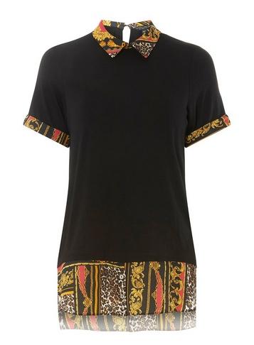 Dorothy Perkins Black Chain Short Sleeve