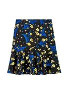 *lola Skye Multi Colour Floral Print Flounce Skirt