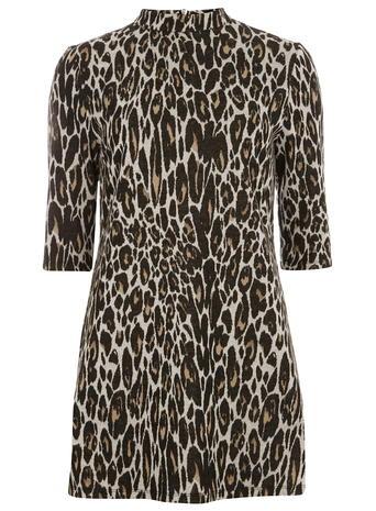 Dorothy Perkins Grey Leopard Print Tunic