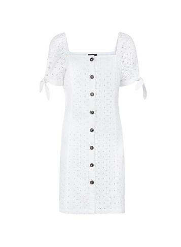 Dorothy Perkins White Broderie Milkmaid Dress