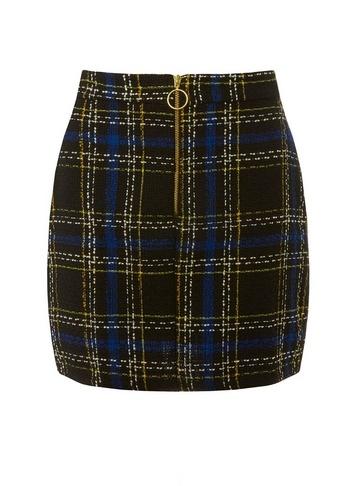 Dorothy Perkins *woven Check Print Skirt