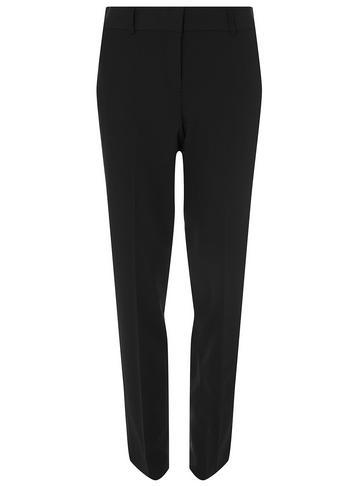Dorothy Perkins *tall Black Hem Split Ankle Grazer Trousers