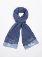 Dorothy Perkins Blue Lace Insert Scarf