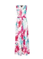 *showcase Pink 'sherrie' Tropical Print Maxi Dress