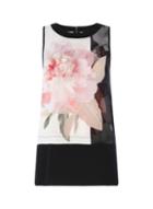 Dorothy Perkins *roman Originals Black Floral Print Vest