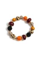 Dorothy Perkins Multi Colour Leopard Ball Stretch Bracelet