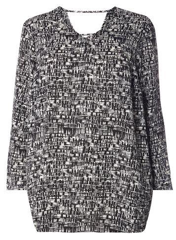 Dorothy Perkins Dp Curve Monochrome Abstract Back Strap Top