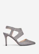 Dorothy Perkins Wide Fit Grey 'eleven' Two Part Court Shoes