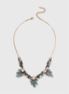 Dorothy Perkins Gold Facet And Drop Bead Necklace