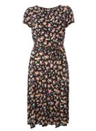 Dorothy Perkins *billie & Blossom Tall Navy Ditsy Print Viscose Dress