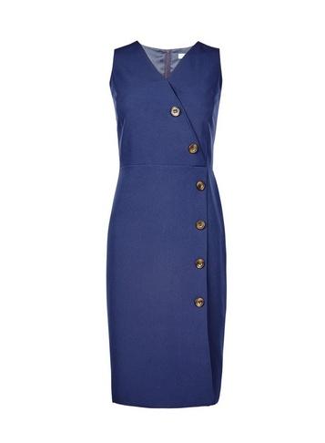 Dorothy Perkins Petite Navy V-neck Wrap Dress