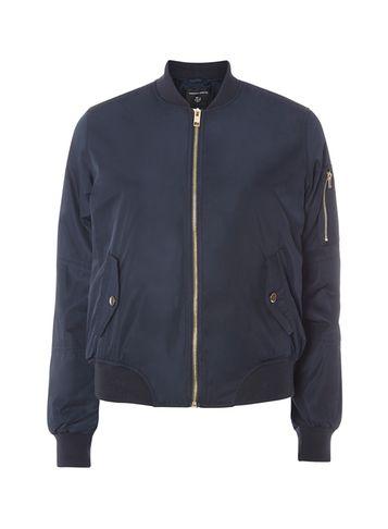 Dorothy Perkins Navy Ma1 Bomber Jacket
