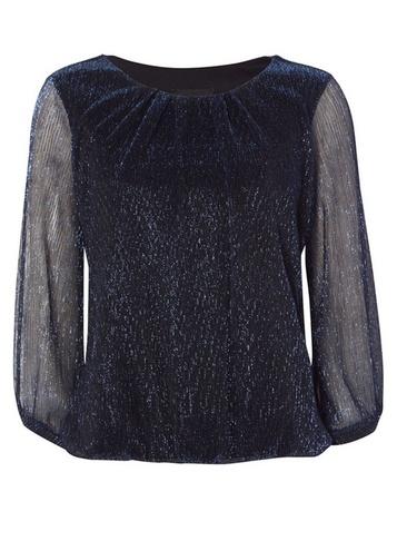 *roman Originals Navy Bubble Hem Top