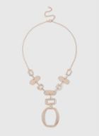 Dorothy Perkins Rose Gold Rectangle Collar Necklace