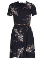 Dorothy Perkins *navy Floral Print Dress