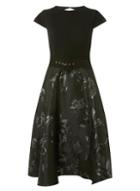 Dorothy Perkins *luxe Black Belted Prom Dress