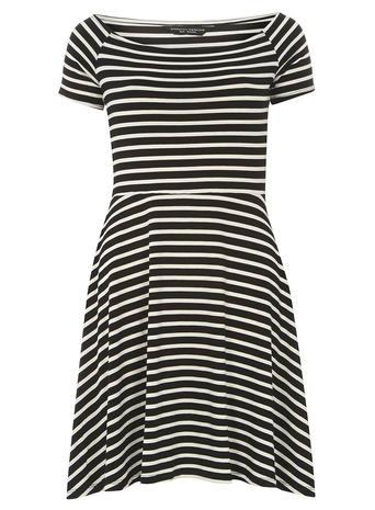 Dorothy Perkins *tall Stripe Bardot Dress