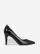 Dorothy Perkins Black Crocodile Design Drake Court Shoes