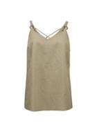 Dorothy Perkins Khaki Ring Strap Camisole Top