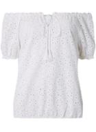 Dorothy Perkins Ivory All Over Broderie Gypsy Bardot Top