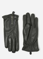 Dorothy Perkins Grey Scallop Leather Gloves