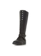 Dorothy Perkins *head Over Heels By Dune 'tibboe' Black Flat Boots