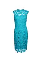 *showcase Teal 'erica' Lace Dress