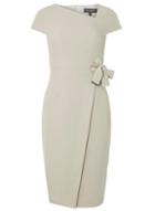 Dorothy Perkins Silver Asymmetric Belted Shift Dress
