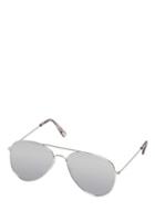 Dorothy Perkins Silver Flat Aviator Sunglasses