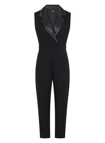 Girls On Film *girls On Film Black Tuxedo Jumpsuit
