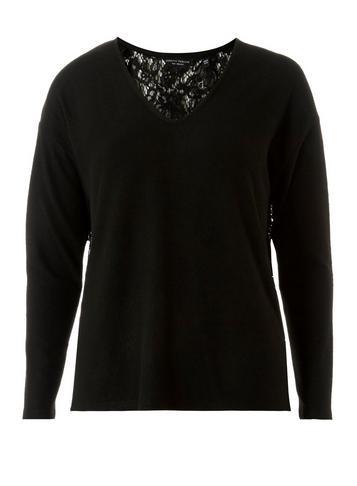 Dorothy Perkins Black Lace Back Top