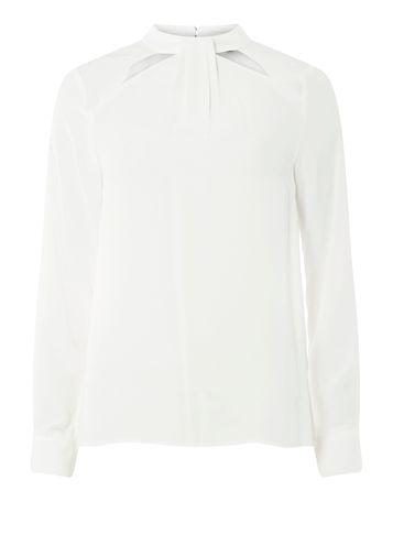 Dorothy Perkins Ivory Emily Long Sleeve Top