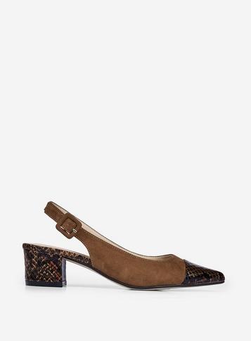 Dorothy Perkins Multi Colour Snake Print Darling Court Shoes