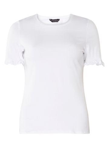 Dorothy Perkins White Flutter Sleeve T-shirt