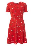 Dorothy Perkins Red Floral Printed Ruffle Sundress